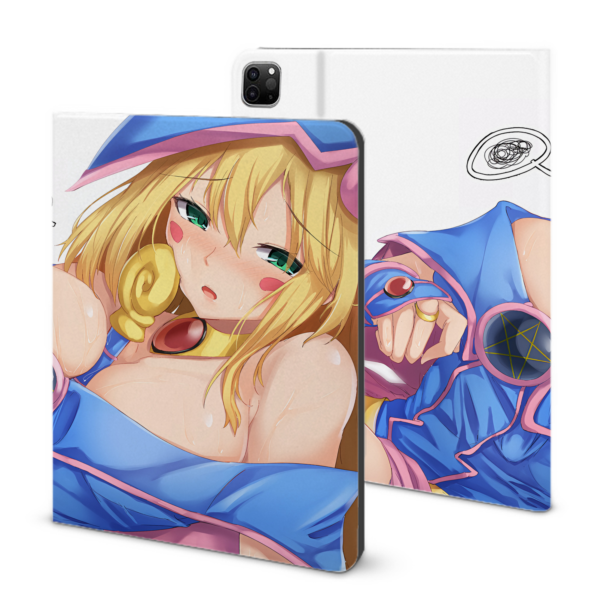 （画像用） 遊☆戯☆王 Yu-Gi-Oh! IPad ケース ブック型 PUレザー TPU 耐衝撃 軽量 薄型 ペン収納なし 全面保護 IPad 各モデル対応